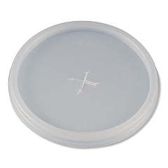 WinCup Plastic Lids for Foam Cups and Bowls, Slotted, Fits 8 oz to 10 oz Hot Cup, Translucent, 1,000/Carton (222077)