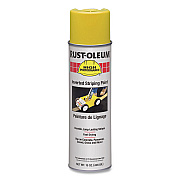 Rust-Oleum High Performance 2300 System Inverted Striping Paint, Semi-Gloss Yellow, 18 oz Aerosol Can, 6/Carton (2348838V)