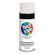 Rust-Oleum Touch'n Tone Spray Paint, Flat White, 10 oz Aerosol Can, 6/Carton (55280830)