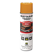 Rust-Oleum Industrial Choice M1600 System Solvent-Based Precision Line Marking Paint, Flat Yellow, 17 oz Aerosol Can, 12/Carton (203024V)