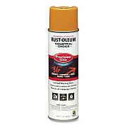 Rust-Oleum Industrial Choice M1800 System Water-Based Precision Line Marking Paint, Gloss Yellow, 17 oz Aerosol Can, 12/Carton (203033)