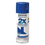 Rust-Oleum Painter's Touch 2X Ultra Cover Spray Paint, Gloss Deep Blue, 12 oz Aerosol Can, 6/Carton (334032)