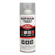 Rust-Oleum Industrial Choice 1600 System Multi-Purpose Enamel Spray Paint, Gloss Crystal Clear, 12 oz Aerosol Can, 6/Carton (1610830)