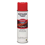 Rust-Oleum Industrial Choice M1400 System Water-Based Construction Marking Paint, Gloss Safety Red, 17 oz Aerosol Can, 12/Carton (264696)
