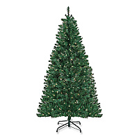 National Tree Company Pre-Lit Acacia Tree, 37" x 37" x 70.8", Green Tree, Green Tree Stand (AC10030860)