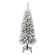 National Tree Company Acacia Pencil Slim Flocked Tree, 21" x 21" x 53.1", Green Tree, Green Tree Stand (AC10050445F)
