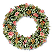 National Tree Company Spring Pastel Floral Wreath, 18" x 18" x 3.93", Assorted Colors (EG79C0121181)