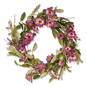 National Tree Company Garden Accents Purple Daisy Wreath, 20" x 3", Purple (GAF3020WDLP)