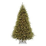 National Tree Company Pre-Lit Kingswood Fir Tree, 55" x 55" x 90", Green Tree, Green Tree Stand (KW7D5375)