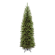National Tree Company Kingswood Fir Pencil Tree, 29" x 29" x 84", Green Tree, Green Tree Stand (KW750070)