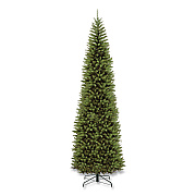 National Tree Company Kingswood Fir Pencil Tree, 46" x 46" x 144", Green Tree, Green Tree Stand (KW7500120)