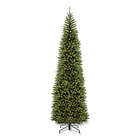 National Tree Company Kingswood Fir Pencil Tree, 54" x 54" x 168", Green Tree, Green Tree Stand (KW7500140)