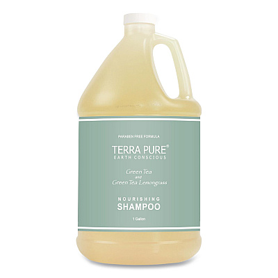 Diversified Hospitality Solutions Terra Pure Shampoo Gallon, Green Tea Lemongrass Scent, 1 gal Bottle (002287EA)