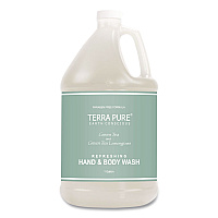 Diversified Hospitality Solutions Terra Pure Body Wash Gallon, Green Tea Lemongrass Scent, 1 gal Bottle (002294EA)