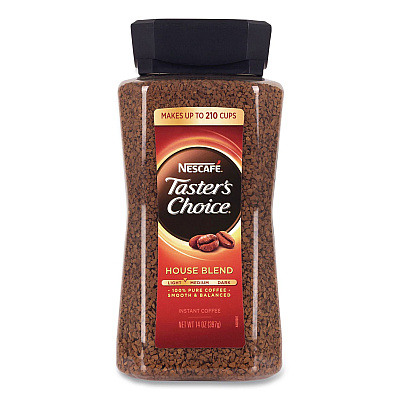 Nescaf Taster's Choice House Blend Instant Coffee, 14 oz Bottle (22002632)