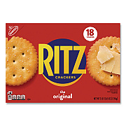 Nabisco Original Crackers, Buttery, 18 Individually Wrapped Sleeves, 3 lb Box, 1 Box/Carton (22002636)