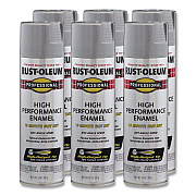 Rust-Oleum Professional Spray Paint, Metallic Aluminum, 14 oz Aerosol Can, 6/Carton (7515838CT)