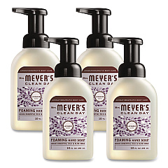 Mrs. Meyer's Clean Day Foaming Hand Soap, Lavender, 10 oz, 4/Carton (379557)