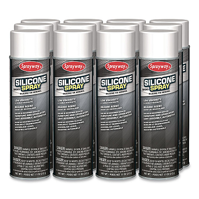Sprayway Silicone Spray, 20 oz Can, 12/Carton (SW945)
