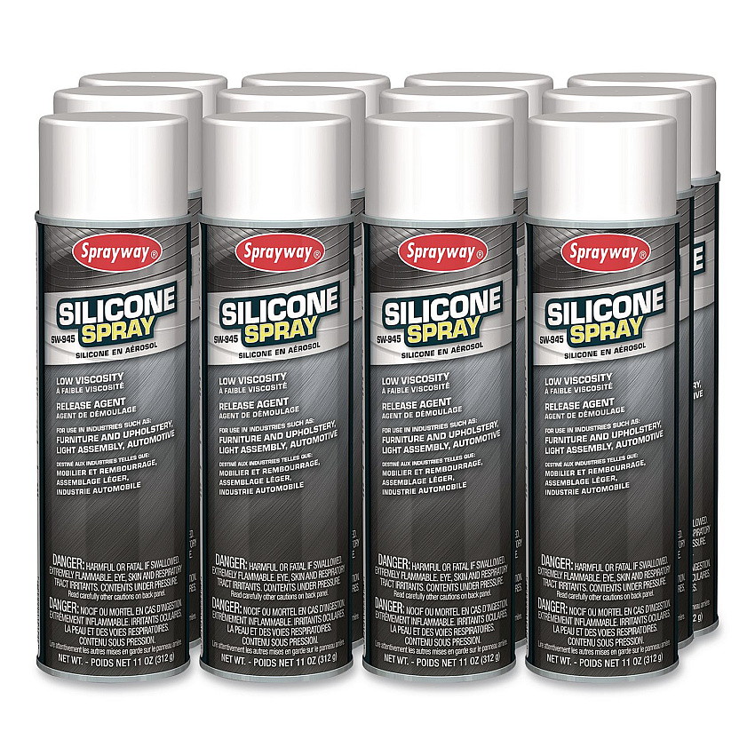 Sprayway Silicone Spray, 20 oz Can, 12/Carton (SW945)