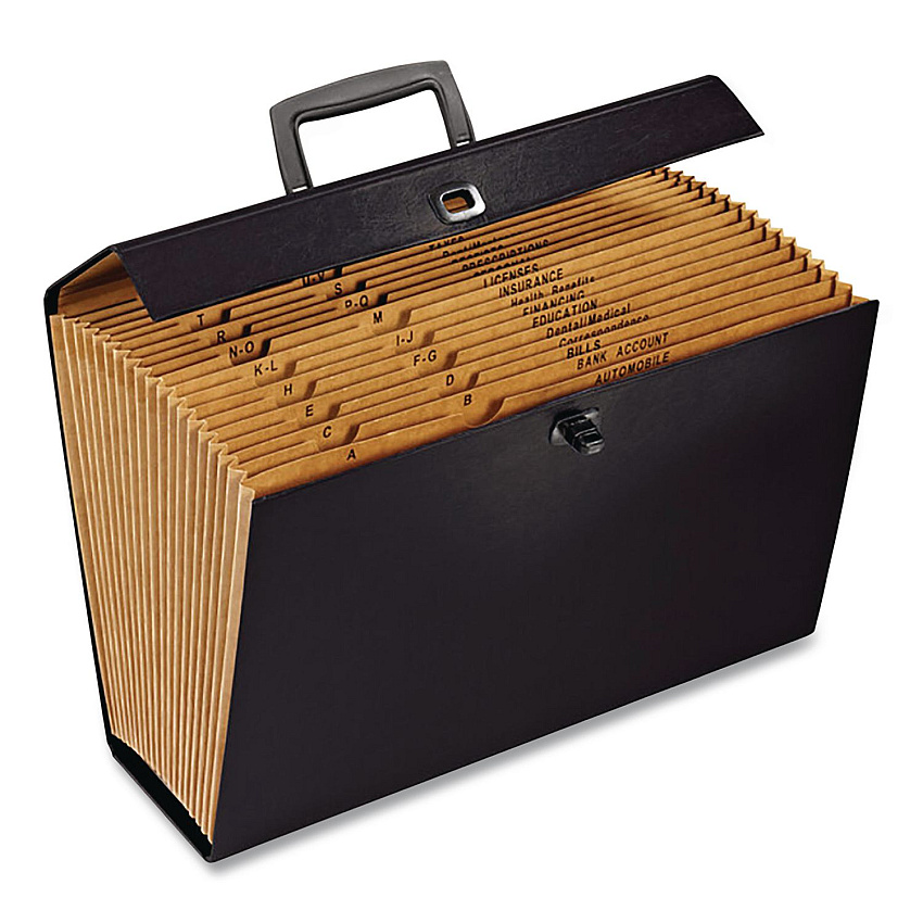 Pendaflex Case File, 5" Expansion, 19 Sections, Twist-Lock Closure, Custom-Cut Tabs, Legal Size, Randomly Assorted Colors (11170)