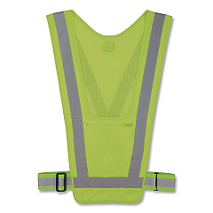 ergodyne GloWear 8045X Hi-Vis Safety Vest, Polyester, One Size, Lime (20090)