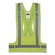 ergodyne GloWear 8142BA Breakaway Type O Class 1 Hi-Vis Safety Vest, Polyester, Small/Medium, Lime (27020)