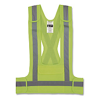 ergodyne GloWear 8142BA Breakaway Type O Class 1 Hi-Vis Safety Vest, Polyester, Small/Medium, Lime (27020)
