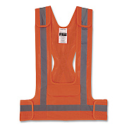 ergodyne GloWear 8142BA Type O Class 1 Breakaway Hi-Vis Safety Vest, Polyester, Large/X-Large, Orange (27023)
