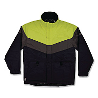 ergodyne N-Ferno 6464 Insulated Freezer Jacket with AmpliFIRE Heat Reflective Lining, 2X-Large, Navy (41136)