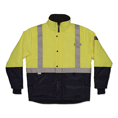 ergodyne N-Ferno 6478 Class 2 Hi-Vis Freezer Jacket, X-Small, Lime (41271)