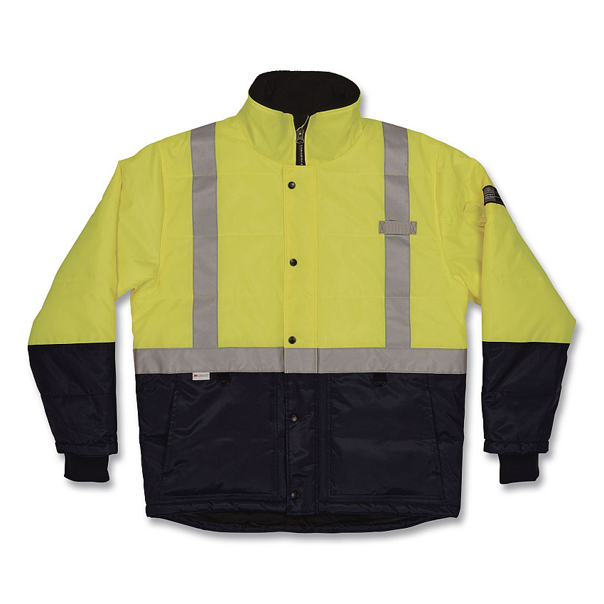 ergodyne N-Ferno 6478 Class 2 Hi-Vis Freezer Jacket, X-Large, Lime (41275)
