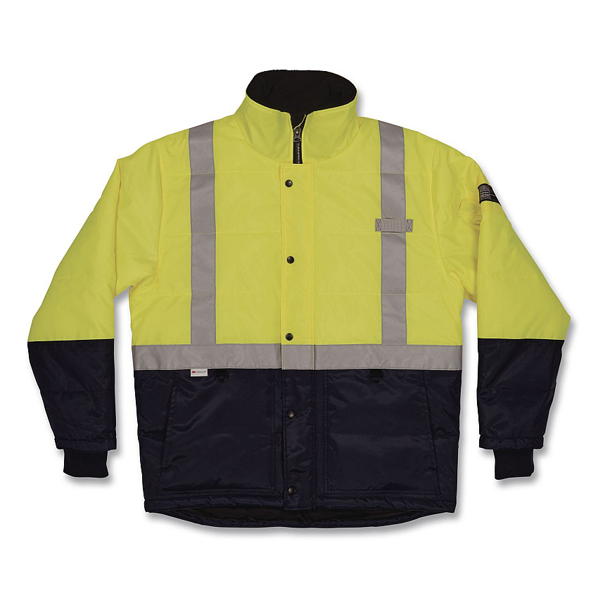 ergodyne N-Ferno 6478 Class 2 Hi-Vis Freezer Jacket, 3X-Large, Lime (41277)