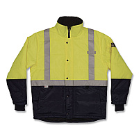 ergodyne N-Ferno 6478 Class 2 Hi-Vis Freezer Jacket, 5X-Large, Lime (41279)