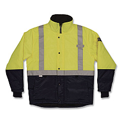 ergodyne N-Ferno 6478 Class 2 Hi-Vis Freezer Jacket, 5X-Large, Lime (41279)