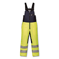 ergodyne N-Ferno 6479 Hi-Vis Freezer Bib Overalls, 2X-Large, Lime (41286)
