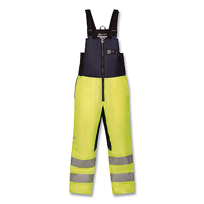 ergodyne N-Ferno 6479 Hi-Vis Freezer Bib Overalls, 2X-Large, Lime (41286)