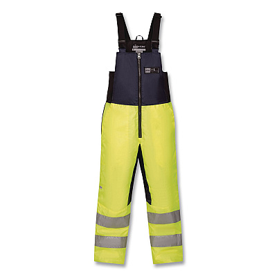 ergodyne N-Ferno 6479 Hi-Vis Freezer Bib Overalls, 4X-Large, Lime (41288)
