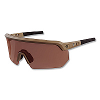 ergodyne Skullerz AEGIR Color Enhancing Safety Glasses, Matte Desert Nylon Frame, High Contrast Bronze Polycarbonate Lens (55200)