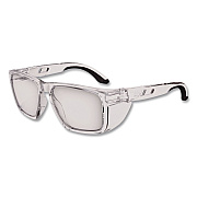 ergodyne Skullerz SIXTEN Anti-Scratch/Enhanced Anti-Fog Safety Glasses with Side Shields, Clear Polycarbonate Frame/Lens (58210)