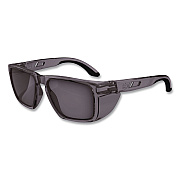 ergodyne Skullerz SIXTEN Anti-Scratch/Enhanced Anti-Fog Safety Glasses w/Side Shield, Polarized, Translucent Smoke Frame, G15 Lens (58260)