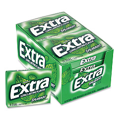 Wrigley's Extra Spearmint Sugar-Free Gum, Spearmint, 15 Sticks/Pack, 10 Packs/Carton (22002638)