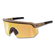 ergodyne Skullerz AEGIR Color Enhancing Safety Glasses with Mirrored Lenses, Matte Desert Nylon Frame, High Contrast Yellow Lens (55212)