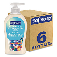 Softsoap Liquid Hand Soap Pumps, Vanilla and Coconut, 11.25 oz, 6/Carton (US07059ACT)