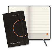 AT-A-GLANCE Plan. Write. Remember. Planning Notebook with Reference Calendar, 5.63 x 3.56, Black/Gold-Circle Cover, Undated (80612305)