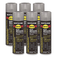 Rust-Oleum Hard Hat High Performance V2100 System Rust Preventive Cold Galvanizing Compound, Flat Gray, 20 oz Aerosol Can, 6/Carton (V2185838CT)