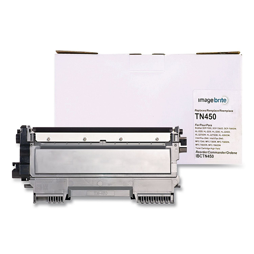 Image Brite Compatible TN450 High-Yield Toner, 2,600 Page-Yield, Black (24214173)