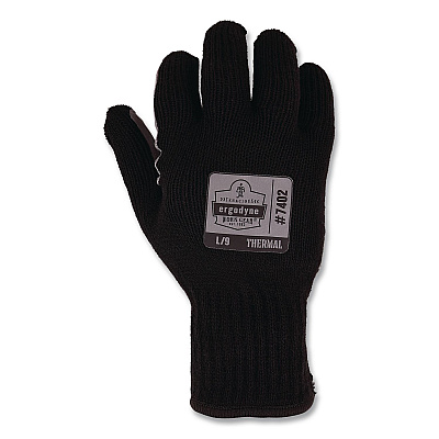 ergodyne ProFlex 7402 Thermal Knit Cooler Gloves, 10" Long, Small (7), Black (10612)