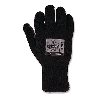 ergodyne ProFlex 7402 Thermal Knit Cooler Gloves, 10" Long, X-Small (6), Black, Pair (10611)