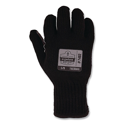 ergodyne ProFlex 7402 Thermal Knit Cooler Gloves, 10.5" Long, Medium (8), Black, Pair (10613)
